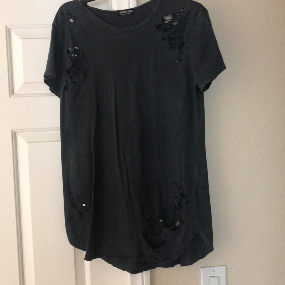 Grungy Grey Top